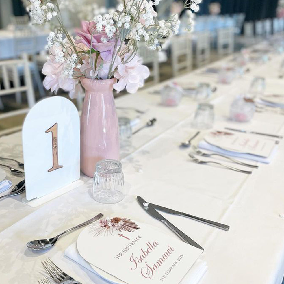 Acrylic Table Numbers