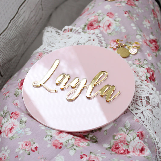 Baby Name Plaque