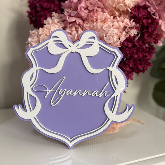Bow Name Plaque (Style 1)