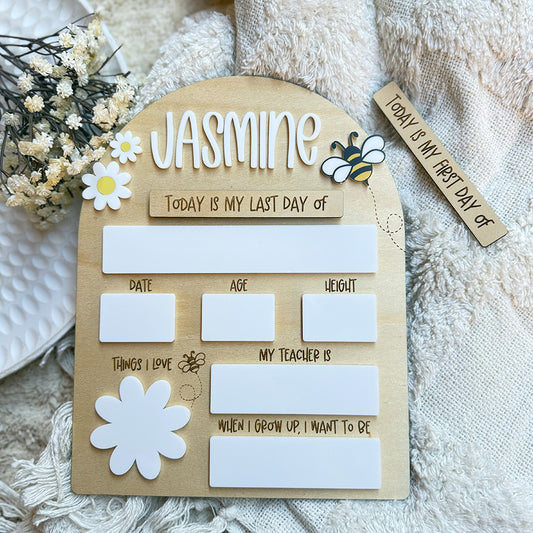 Bumblebee Interchangeable School Board