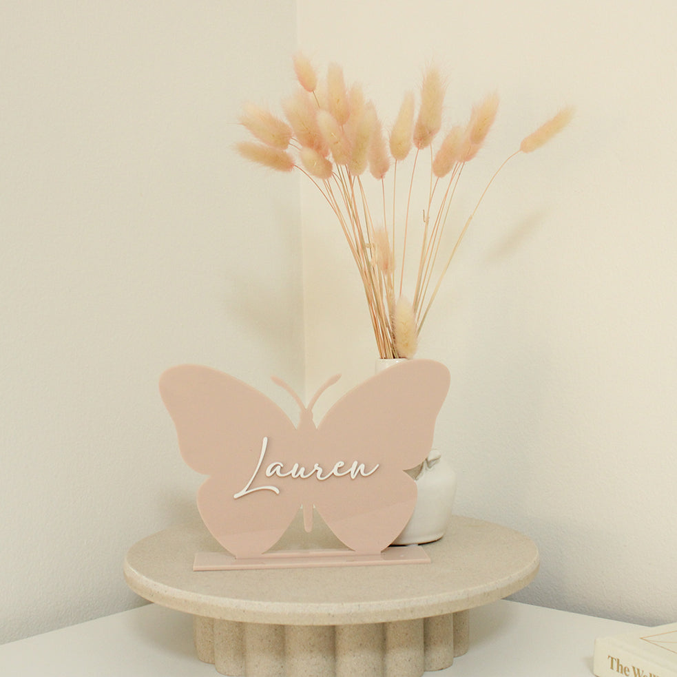 Butterfly Name Plaque (Style 2)
