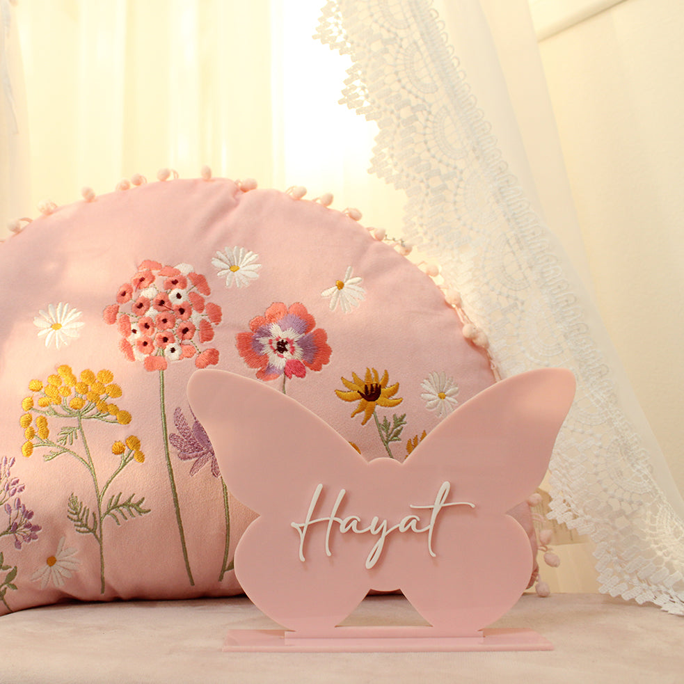 Butterfly Name Plaque (Style 3)
