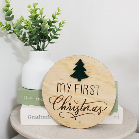 First Christmas Plaque