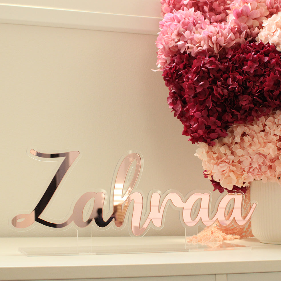 Floating Name Sign