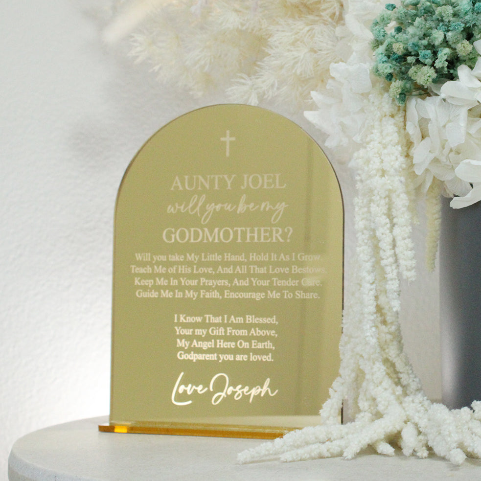 Godparent Plaque