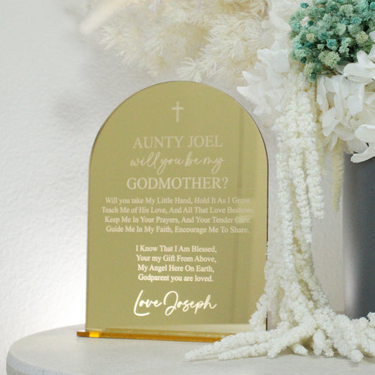 Godparent Plaque