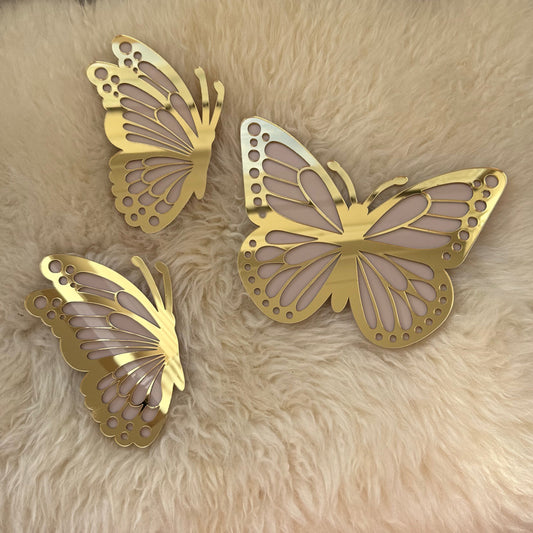 Layered Acrylic Butterflies (Large)
