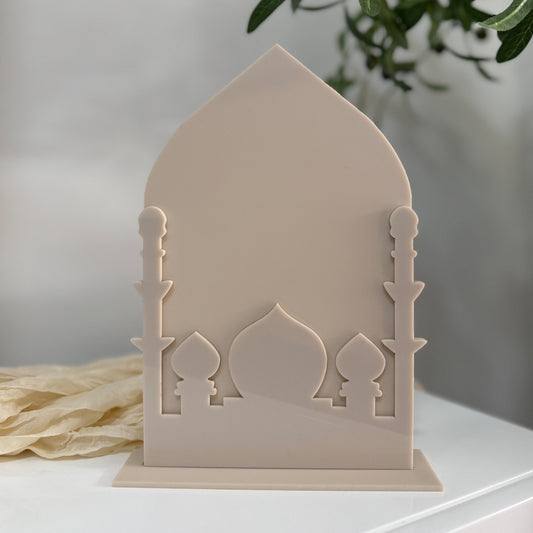 Monochromatic Mosque Plaque