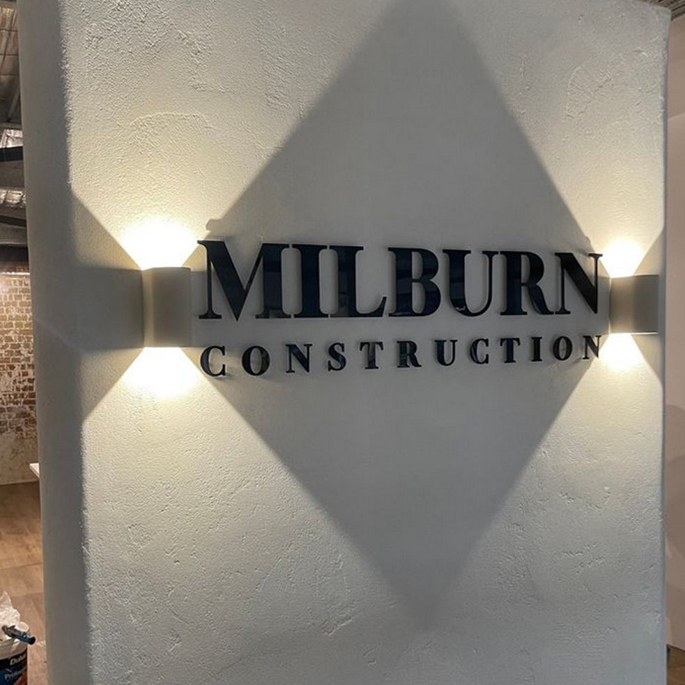 Pin Mount Floating Wall Sign