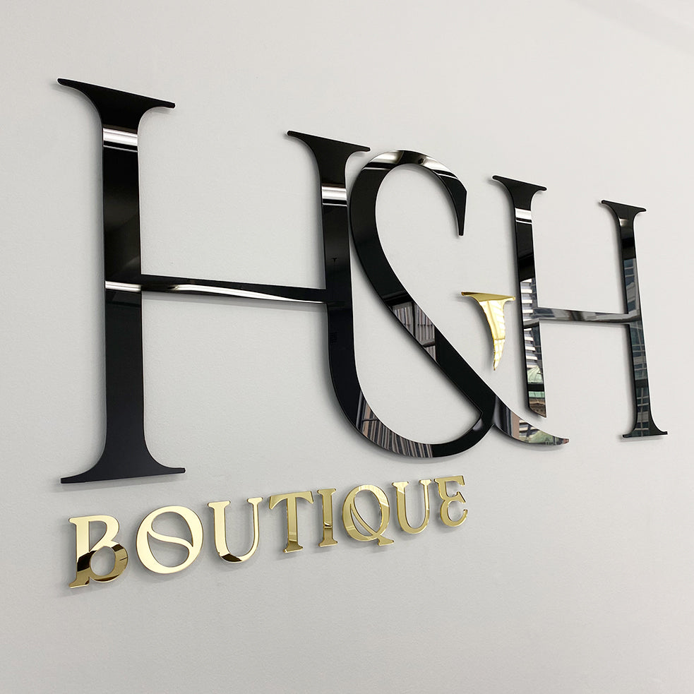 Pin Mount Floating Wall Sign