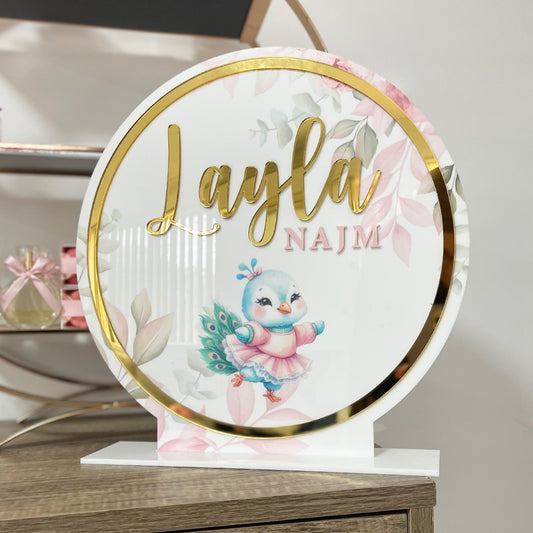 Printed Freestanding Name Sign