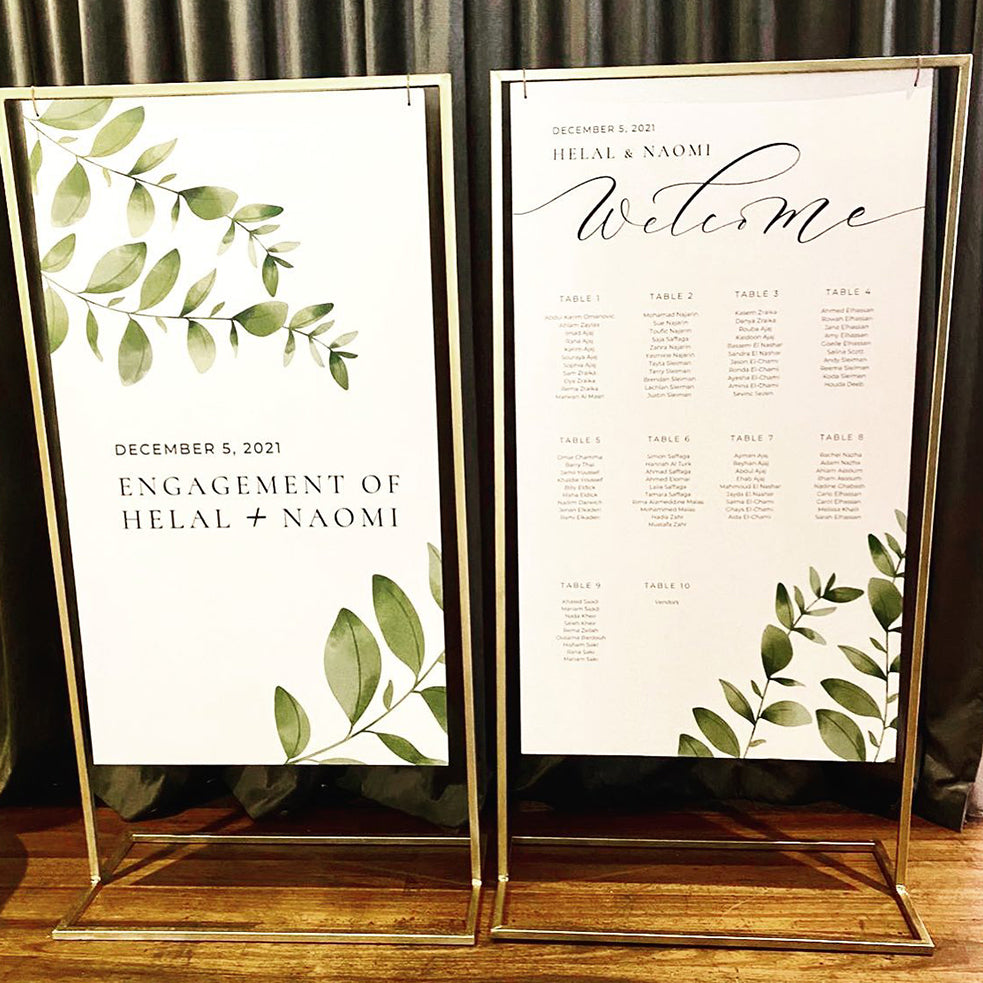 Printed Welcome Signs