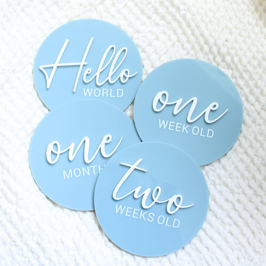 Acrylic Round Milestones