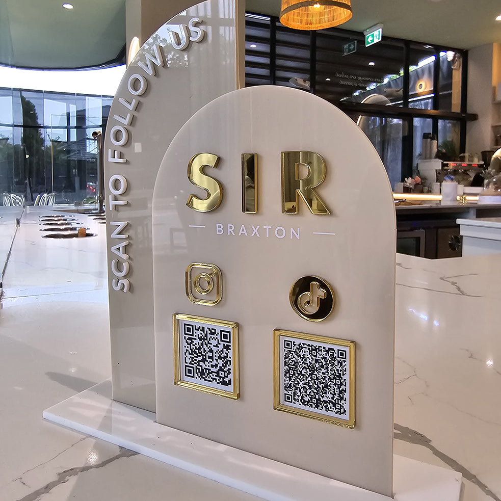 Semi Arch Business Plaque