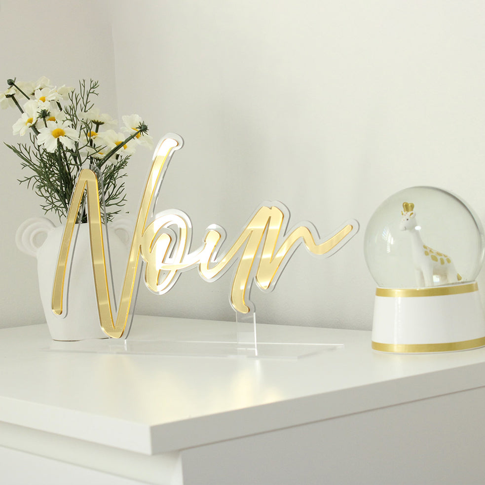 Floating Name Sign – Mount & Eve